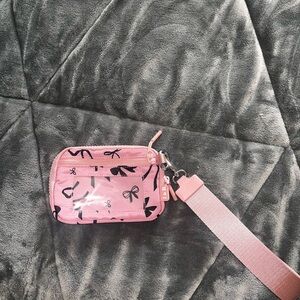 Iris & Rainbow Coquette Bow Wristlet Wallet